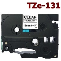 Dore analog Brother TZ-131/TZe-131 Label Maker Tape, 12mm x 8m, Black On Clear (Komplekt 10tk.)