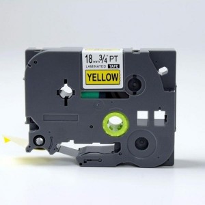 Dore analog Brother TZe-641  TZ-641 Label Maker Tape, 18mm x 8m, Black On Yellow