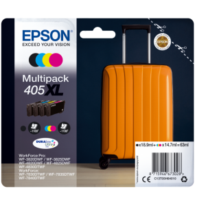 EPSON Multipack 4-colours 405XL DURABrite Ultra Ink C13T05H64010 C13T05H64020 BK/C/M/Y