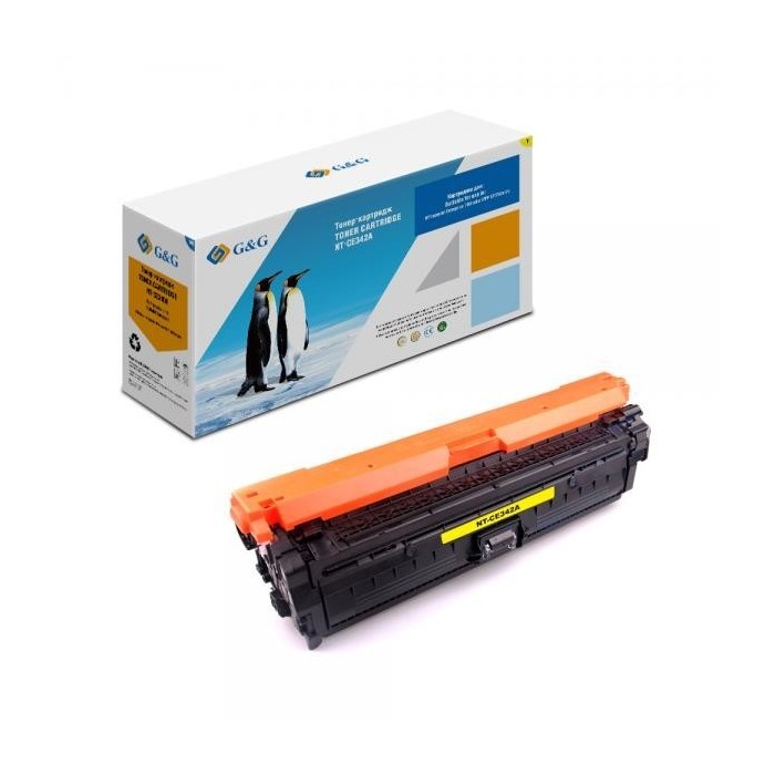 G&G  analoog tooner HP CE342A laserJet Enterprise 700 color MFP M775dn M775dnf M775dnz Yellow CANON CRG 711 Y