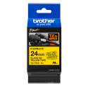 Brother TZe-FX651, TZeFX651, printer labelkassette, Black on Yellow