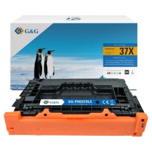 HP CF237X toonerkassett 37X ilma kiibita G&G analoog