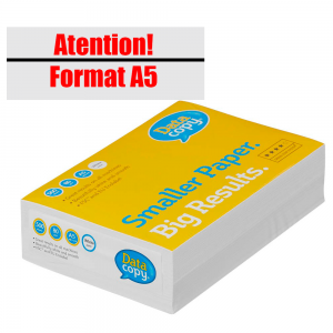 A5 SMALL FORMAT paper Data Copy,  80g  /500 lehte