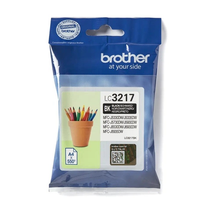 Nuotrauka rašalo kasetė Brother LC-3217BK LC3217BK OEM