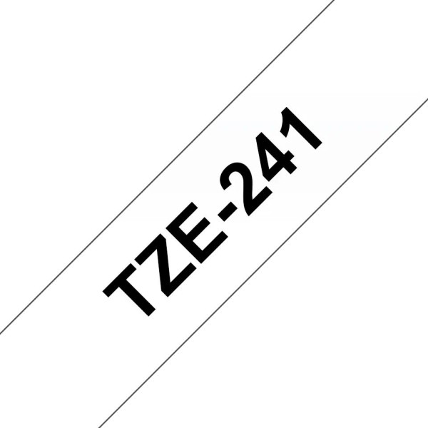 Brother printeri label TZ-241 TZ241 TZe-241 TZe241 Black on White