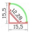 LED profile 003W 3m