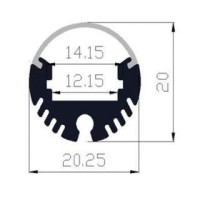 LED profilis 013W 3M