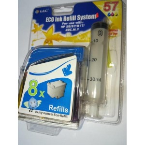 HP 57 CMY refill complect G&G compatible