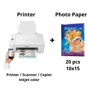 Canon TS3351 Wi-Fi MFP Printer / Scanner / Copier inkjet color + Photo Paper