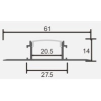 LED profiili 021W 3m