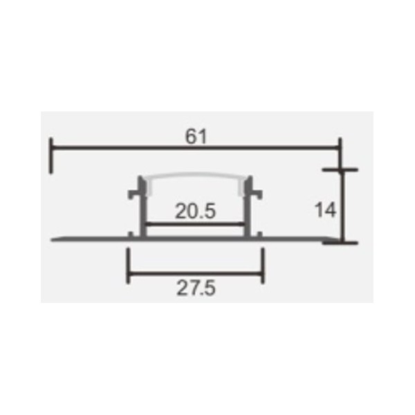 LED profile 021W 3m