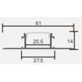 LED profile 021W 3m