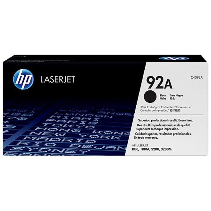 HP toonerkassett C4092A 92A BK