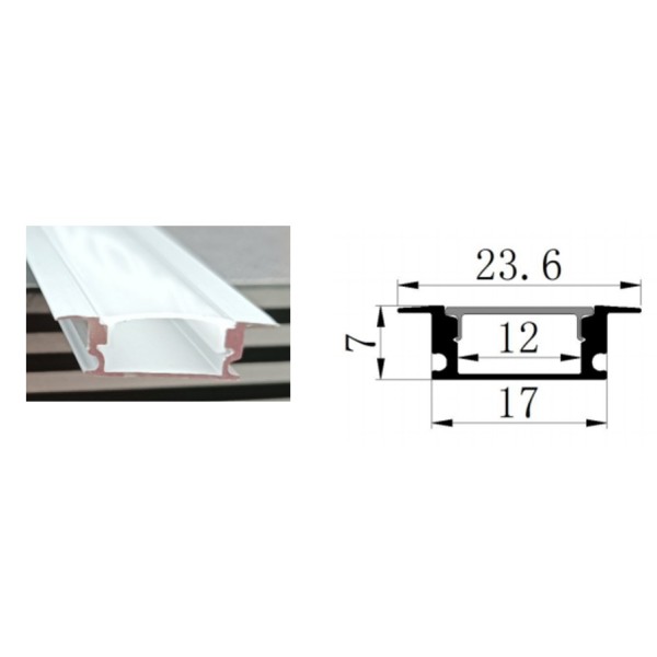 LED profiil EXTRA - 2 2m x 200 units