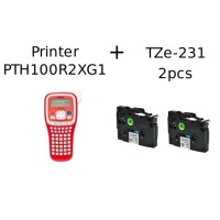 Brother PT-H100R2XG1 PTH100R2XG1 label printer + TZe-231/Dore 2 pcs