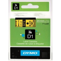 DYMO D1 Lente 24mm x 7m   melns uz dzeltenas (53718   S0720980)