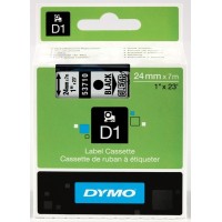 DYMO D1 Lente 24mm x 7m   melns uz caurspīdīgas (53710   S0720920)