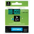 DYMO D1 Tape 9mm x 7m   black on green (40919   S0720740)