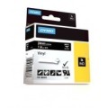 DYMO Rhino Vinyl Tape 24mm x 5.5m   white on black (1805432)