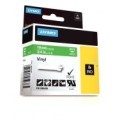 DYMO Rhino Vinyl Tape 19mm x 5.5m   white on green (1805420)