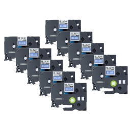 Brother TZe-545 TZe545 uzlīmju lentes kasete Dore saderīga komplekts 10 gab