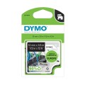 DYMO D1 izturīga neilona lente 12 mm x 3 5 m   melna uz balta (S0718040   16957)