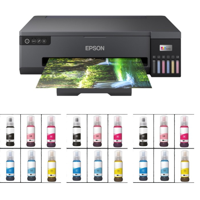 Epson L18050 A3 Wi-Fi Printer inkjet colour + tinti 3 komplekti