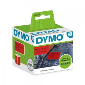 DYMO-tarrat 54 x 101 mm (2133399) - Punainen