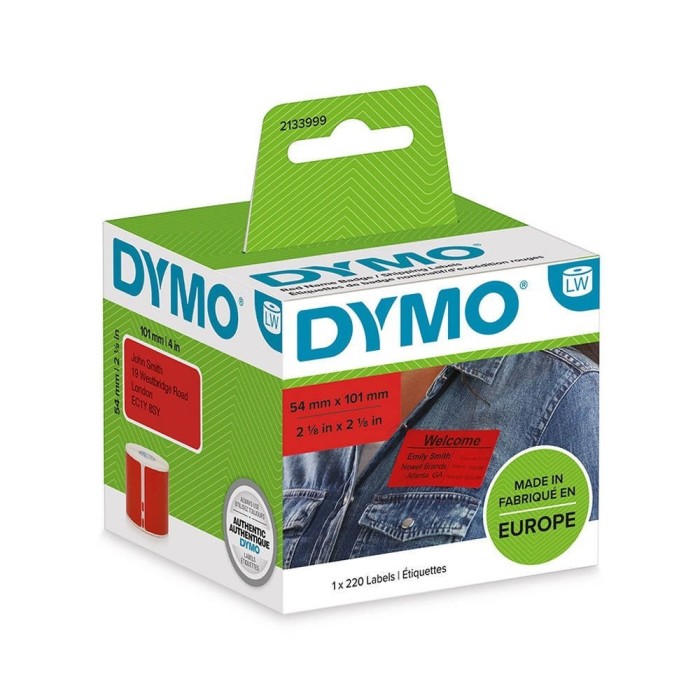 DYMO sildid 54 x 101 mm (2133399) - Punased