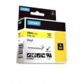 DYMO Rhino Vinyl Tape 24mm x 5.5m   black on yellow (1805431)