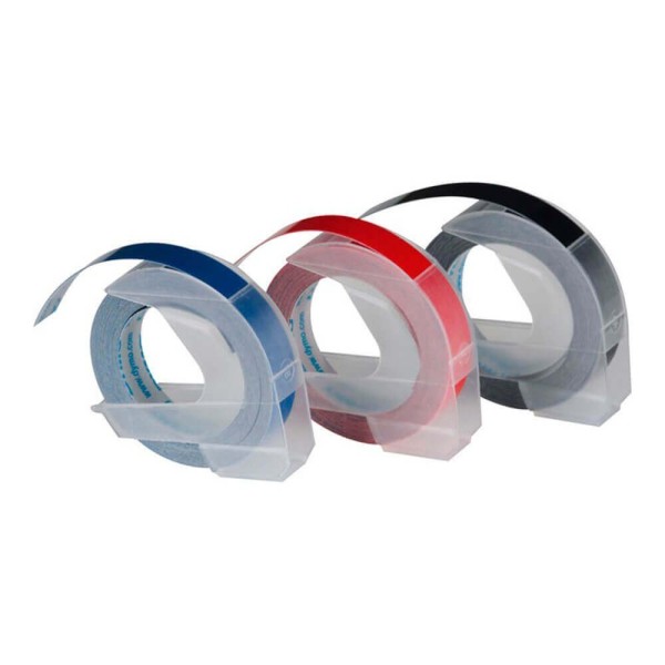 DYMO 3D Tape 9mm x 3m   red blue black (S0847750)