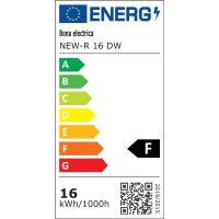 LED New-R įleidžiamas šviestuvas 16W DW 4000K