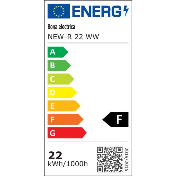 LED New-R įleidžiamas šviestuvas 22W WW 3000K