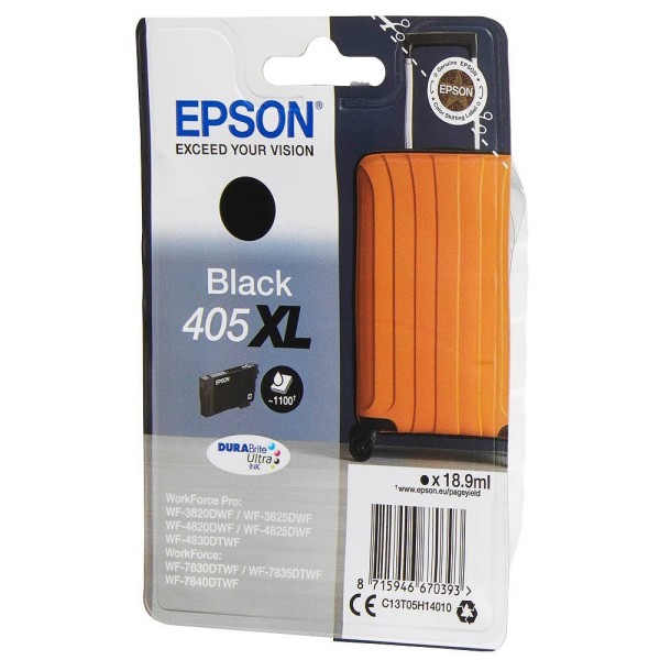 EPSON Singlepack Black 405XL DURABrite Ultra Ink C13T05H14010 C13T0...