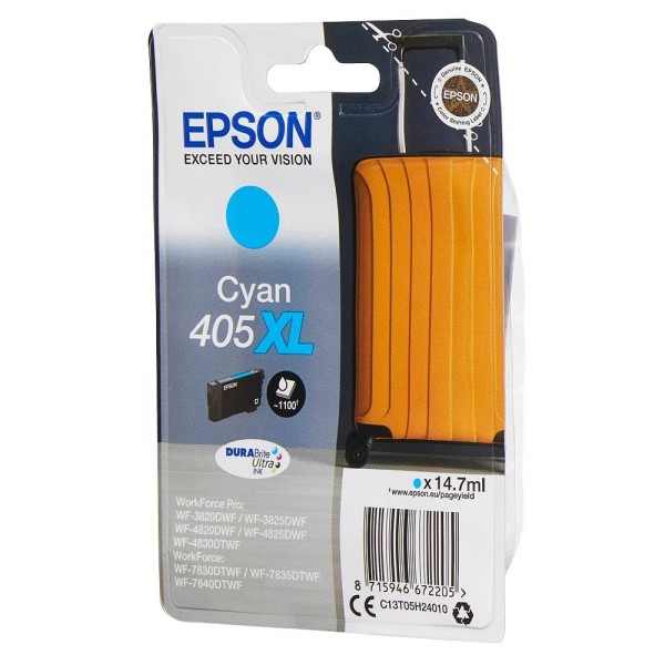 EPSON Singlepack Cyan 405XL DURABrite Ultra Ink C13T05H24010 C13T05...