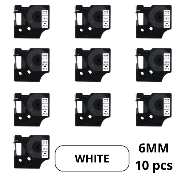 Dymo 43613 S0720780 D1 label tape Dore compatible set 10 pcs