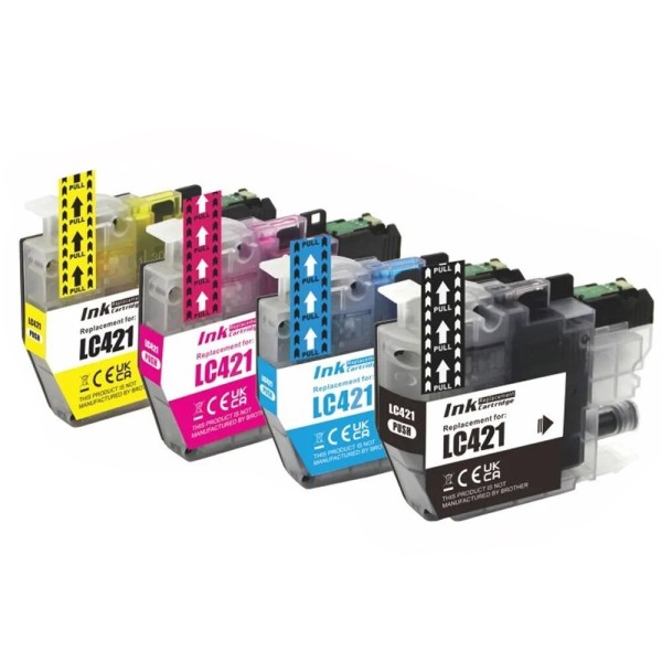 Brother LC421 LC-421 ink cartridge Dore compatible set 4 pcs