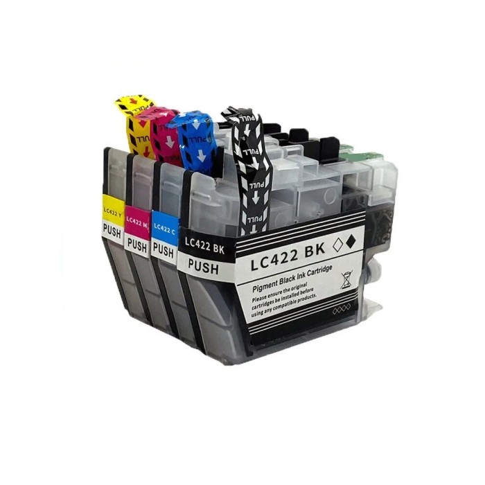 Brother LC-422 LC422 ink cartridge Dore compatible set 4 pcs