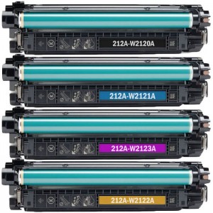 HP 212A W2120A W2121A W2122A W2123A värikaasetati Dore analoginen aseta 4 kpl