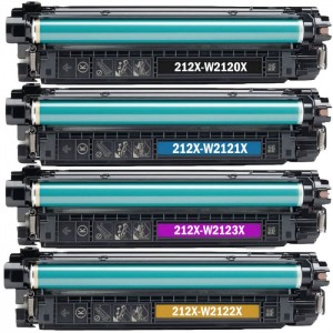 HP 212X W2120X W2121X W2122X W2123X värikaasetati Dore analoginen aseta 4 kpl