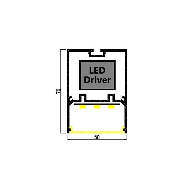 LED LINE light lamp 550mm 20W NW IP40 550mm↔*50mm*75↕mm