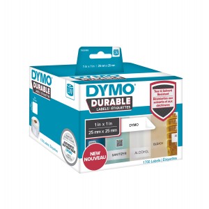 DYMO Kauakestvad tööstuslikud etiketid 25 x 25 mm   (1933083 2112286)