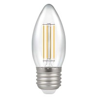 LED gijimo lemputė E27-C35 4W 3000K