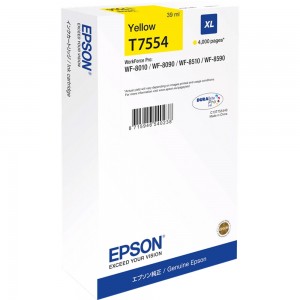 EPSON tindikassett T7554 XL C13T755440 Yellow