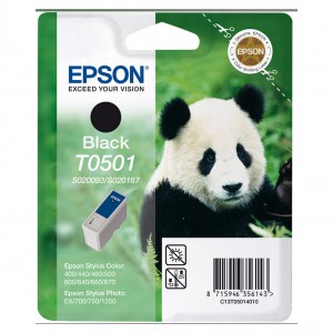 Epson tindikassett C13T05014010 T0501 BK T0501-BK
