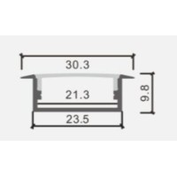 LED профиль 010W 3m