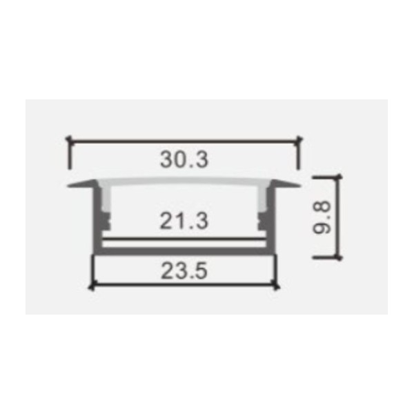 LED профиль 010W 3m