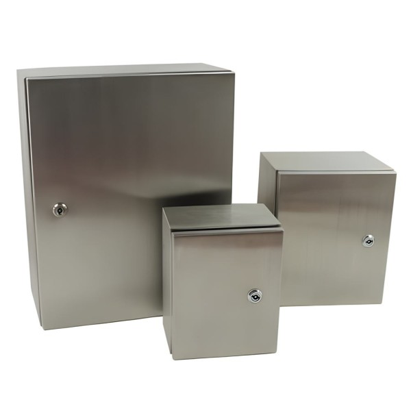 304AISI stainless steel distribution box 600x400x150 IP66