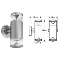 copy of LED rūdžių sienų lemputė 2x1W 4000-4500k