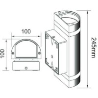 copy of LED rūdžių sienų lemputė 2x1W 4000-4500k